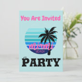 Invitation Miami Beach (Debout devant)