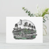 Invitation Miami City Floride USA (Debout devant)