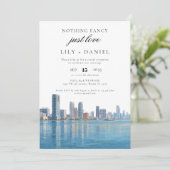 Invitation Miami Elopement Wedding Reception (Debout devant)