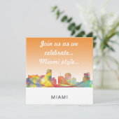 INVITATION MIAMI FLORIDA SKYLINE WB1 (Debout devant)