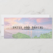 Invitation Miami Floride Destination Boarding Pass Mariage (Dos)