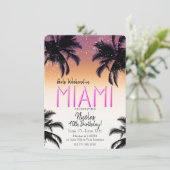 Invitation Miami Summer Girls Week-end fête d'anniversaire (Debout devant)
