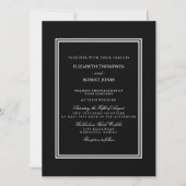 Invitation Miami Vice Black Florida Couleurs du soleil (Devant)