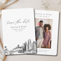 Miami Wedding Enregistrer la date Mariage centre-v