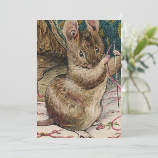 Invitation Mice At Work - Beatrix Potter (Debout devant)