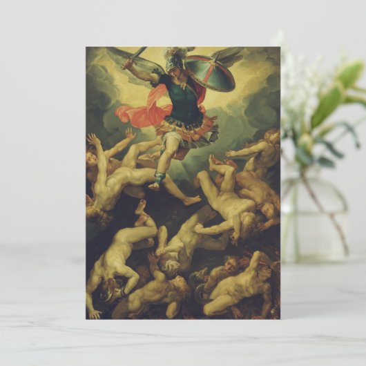 Invitation Michael et les anges déchus par Giuseppe Cesari (Debout devant)