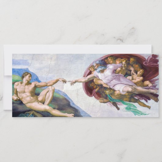 Invitation Michelangelo - Création d'Adam Isolé (Devant)
