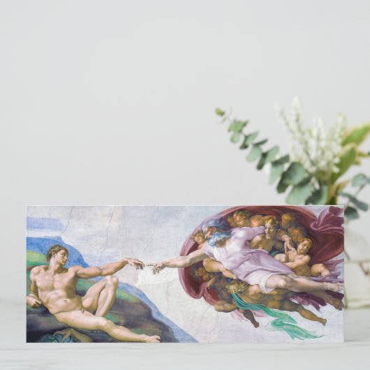 Invitation Michelangelo - Création d'Adam isolée (Debout devant)