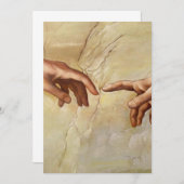 Invitation Michelangelo Création de la chapelle Sixtine Adam (Devant / Derrière)