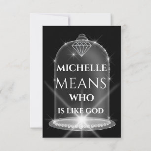 Invitation Michelle Nom Signification Diamond Graduate Spark