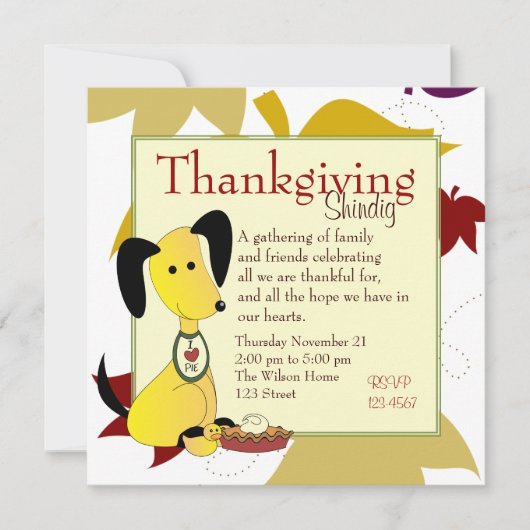 Invitation Mick et Henry Love Pie (Devant)