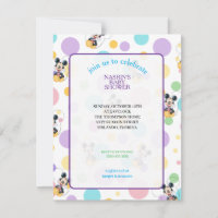 Mickey Mouse Baby Shower à pois
