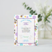 Invitation Mickey Mouse Polka Dot Baby Shower (Debout devant)
