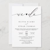 Invitation Micro Intime Nous Faisons Mariage (Devant)