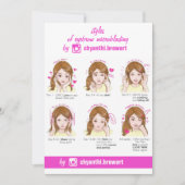 Invitation Microblading Eyebrow Instructions pour les soins p (Devant)
