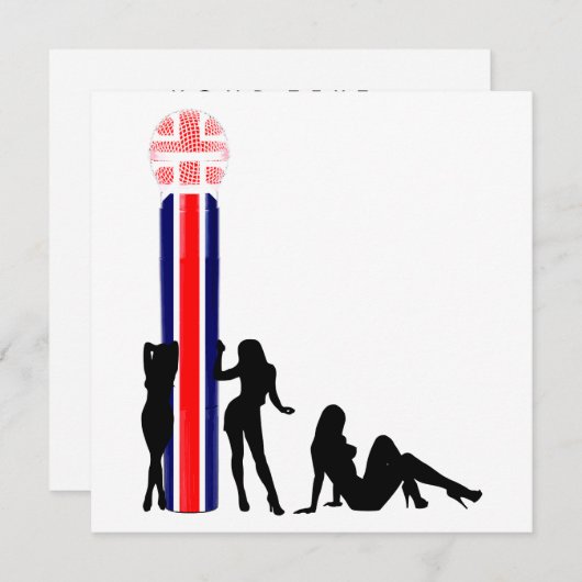 Invitation Microphone du pavillon britannique (Devant / Derrière)