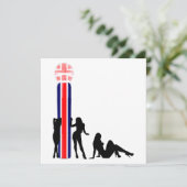 Invitation Microphone du pavillon britannique (Debout devant)