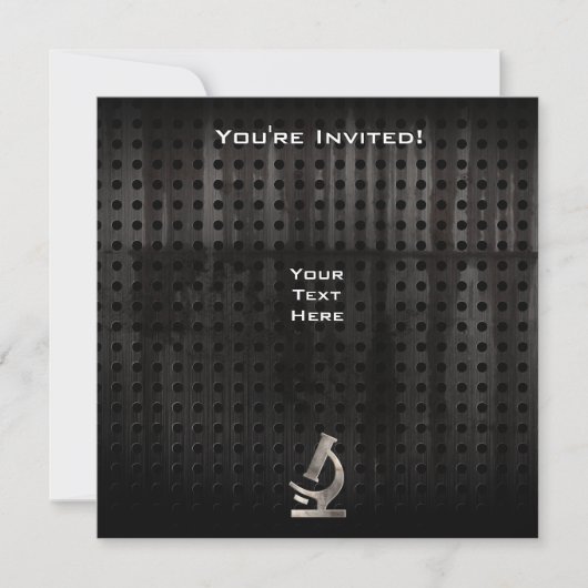 Invitation Microscope Cool (Devant)