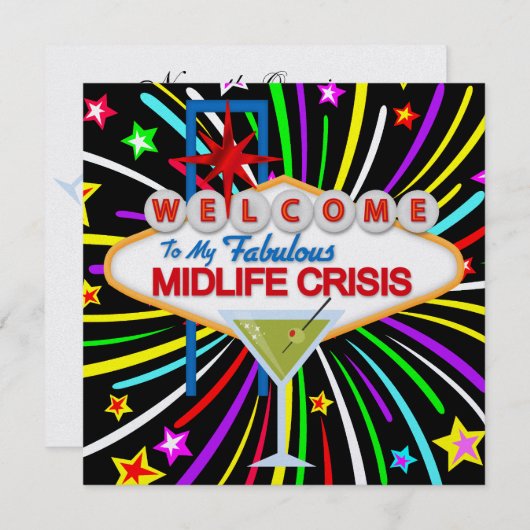 Invitation Midlife Crisis Party - SRF (Devant / Derrière)