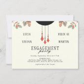 Invitation Midnight Autumn Engagement Party (Devant)
