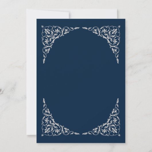 Invitation Midnight Blue Islamic Wedding (Dos)