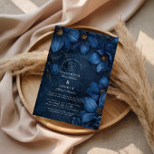 Invitation Midnight Copper Garden Wedding
