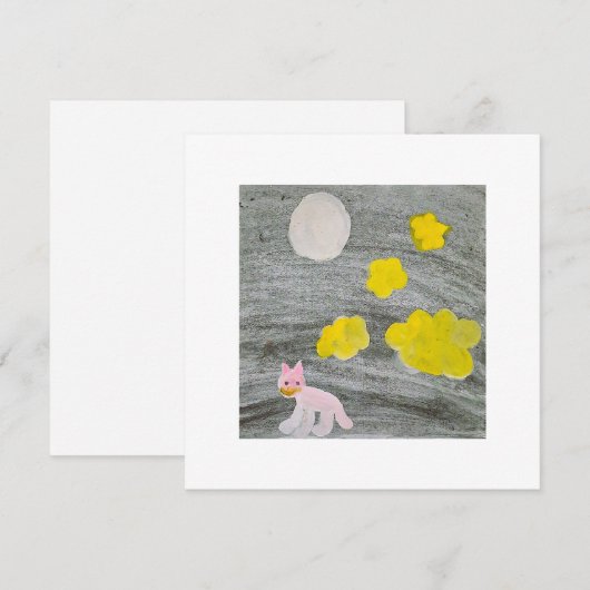 Invitation Midnight Kitty Adventure_Invitation Card (Devant / Derrière)