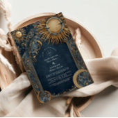 Invitation Midnight Sun Celestial Wedding