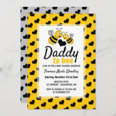 Invitation Miel Bee, Baby shower (Devant / Derrière)