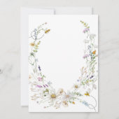 Invitation Miel Bee Fleur sauvage Baby in Bloom (Dos)