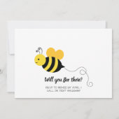 Invitation Miel Bee Girls First Birthday Photo (Dos)