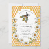 Invitation Miel Bee Sweet Little Baby shower miel (Devant)