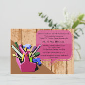 Invitation Miel-Font l'invitation de douche de couples (Debout devant)