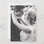 Invitation Mieux tard que jamais mariage gris fête (Dos)