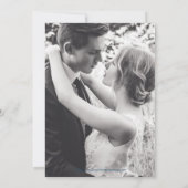 Invitation Mieux vaut tard que jamais mariage bleu sur blanc (Dos)