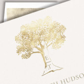 Invitation Mighty Oak Faux Gold Monogrammes Mariage officiel