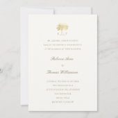 Invitation Mighty Oak Faux Or Formel Mariage traditionnel (Devant)