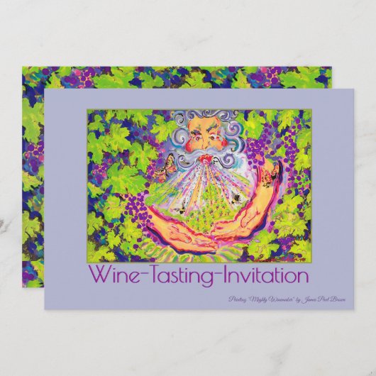 Invitation "Mighty Winemaker" (Devant / Derrière)