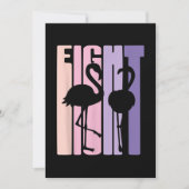 Invitation Mignon 8e cadeau d'anniversaire I Flamant rose I 8 (Devant)