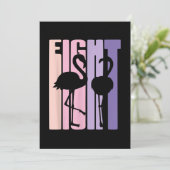 Invitation Mignon 8e cadeau d'anniversaire I Flamant rose I 8 (Debout devant)