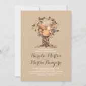 Invitation mignon automne récolte arbre de répétition invitat (Devant)