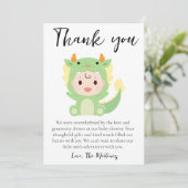 Invitation mignon baby shower de messages de remerciement car (Debout devant)