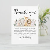 Invitation mignon baby shower de messages de remerciement car (Debout devant)