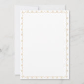 Invitation Mignon bébé garçon Boho Lion empreintes de pattes (Dos)