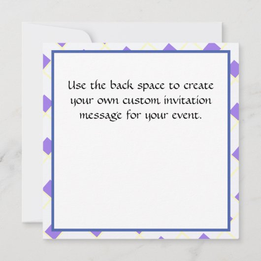 Invitation Mignon Bébé Mouton (Dos)