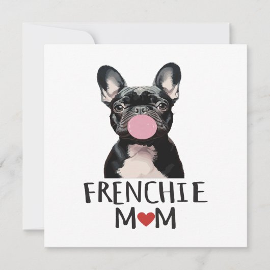 Invitation Mignon bouledogue français (Devant)