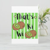 Invitation Mignon C'est graphique de fruit kiwi (Debout devant)