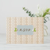 Invitation mignon de baby shower de singe de Lil (Debout devant)