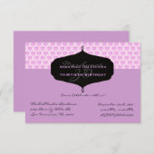 Invitation MIGNON de fête d'anniversaire (Devant / Derrière)