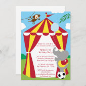 Invitation mignon de fête d'anniversaire de (Devant / Derrière)